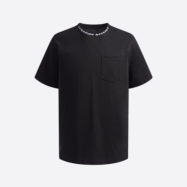 Chrome Hearts Neck Logo Fuck You Short Sleeve T-Shirt in Black