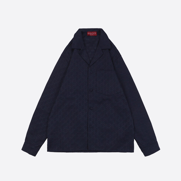 Gucci GG canvas shirt in dark blue