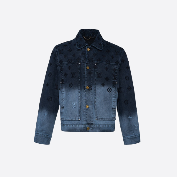 Louis Vuitton Northern Lights Flame Gradient Denim Jacket