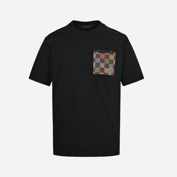 Louis Vuitton 25ss Checkerboard Leather Pocket Short Sleeve
