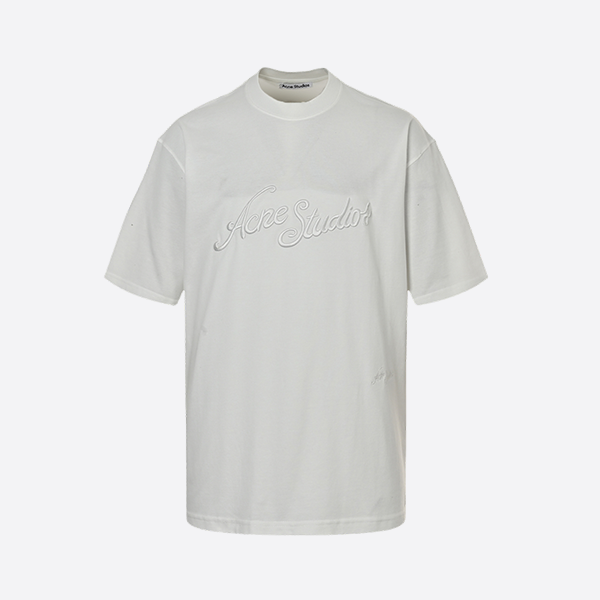 Acne Studios 25ss lettering embroidered short sleeves