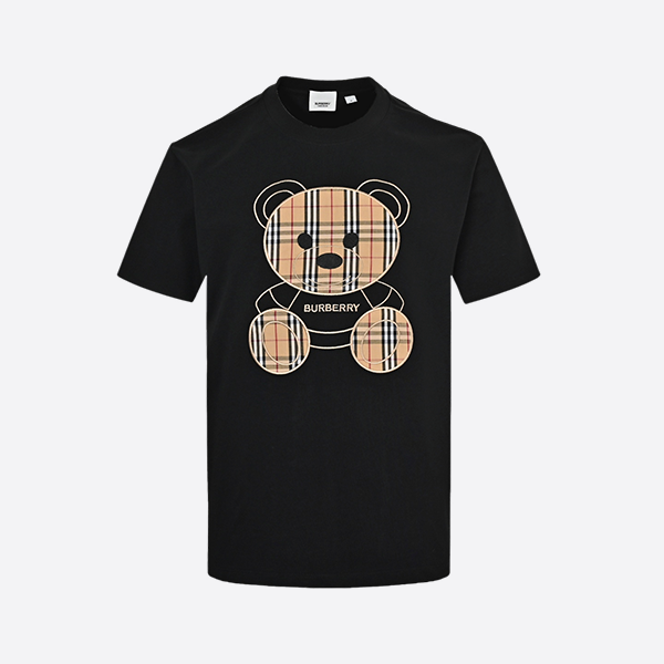 Burberry 25ss embroidered bear short sleeve