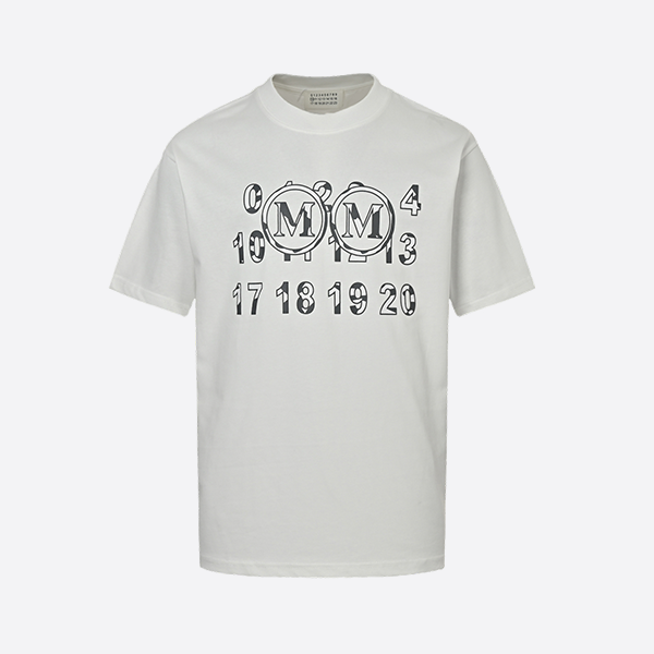 Margiela 25ss double M printed short sleeves
