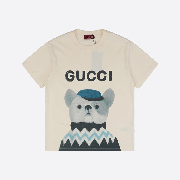 Gucci x Kim Seung-yeon Printed Cotton T-Shirt White