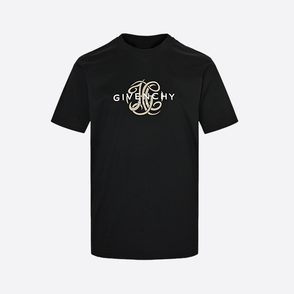 Givenchy 25ss reverse letter logo print short sleeves