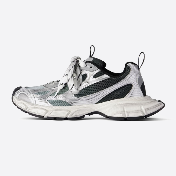 Balenciaga 3XL white, black and silver color matching dad shoes 734734W3XGM1190
