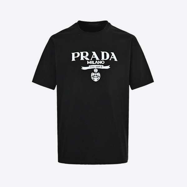 Prada classic letter logo print short sleeve
