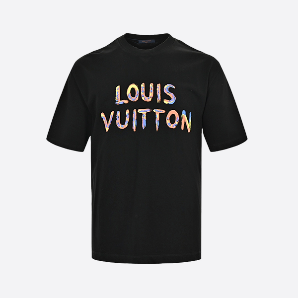 Louis Vuitton 24ss hand-painted funny sunflower print short sleeves