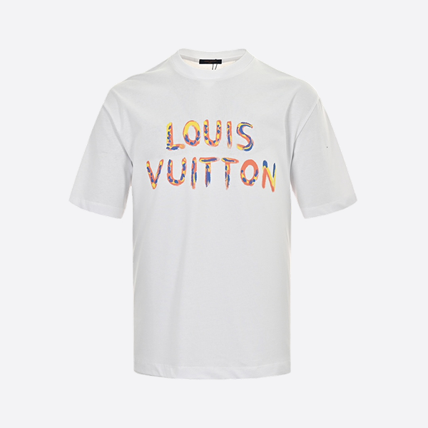 Louis Vuitton 24ss hand-painted funny sunflower print short sleeves