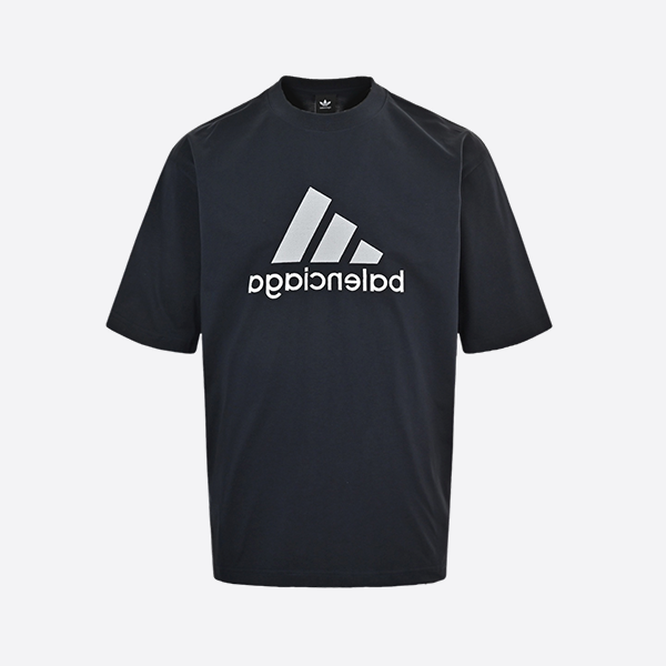 Balenciaga & Adidas co-branded double-sided embroidered logo short sleeves