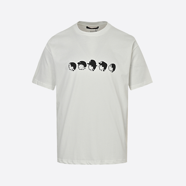 Louis Vuitton 25ss short-sleeved shirt with little man's head print