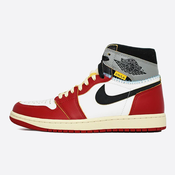 Union LA x Jordan Air Jordan 1 High Top Retro Basketball Shoes White Red Gray HV8563-600