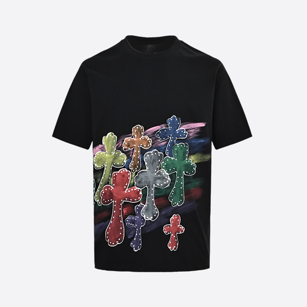 Chrome Hearts 25ss Rainbow Cross Print Short Sleeve