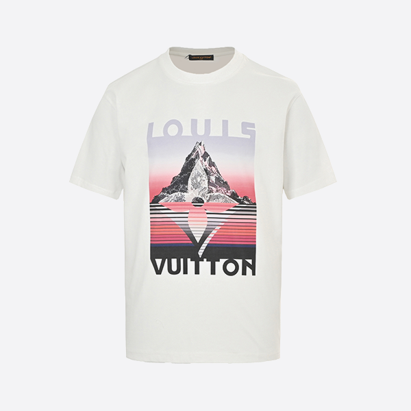 Louis Vuitton 25ss snow mountain print short sleeve