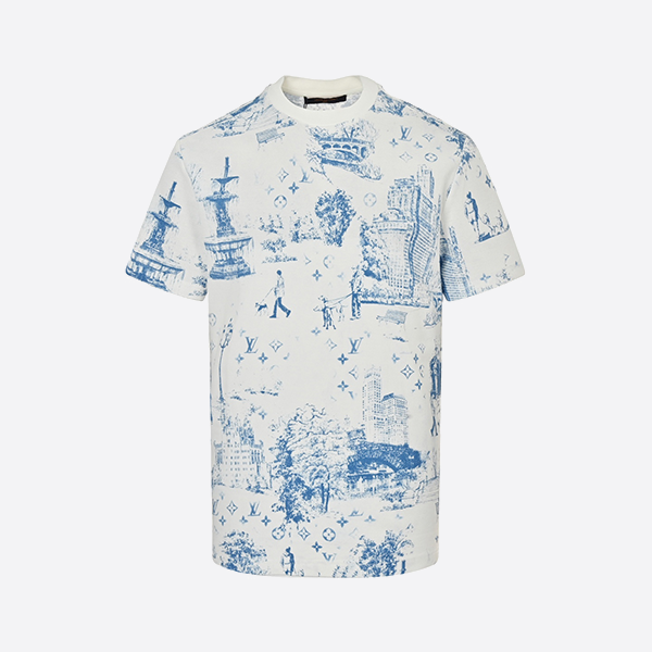 Louis Vuitton 25ss City Park Print Piqué Short Sleeve