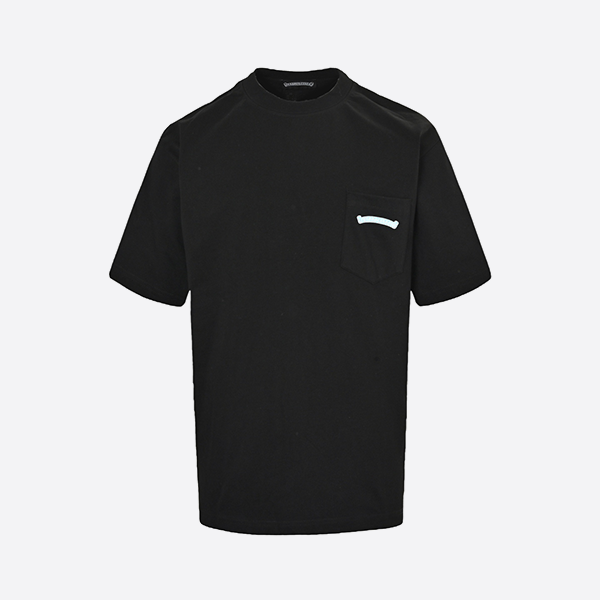 Chrome Hearts blue logo Sanskrit print short sleeves