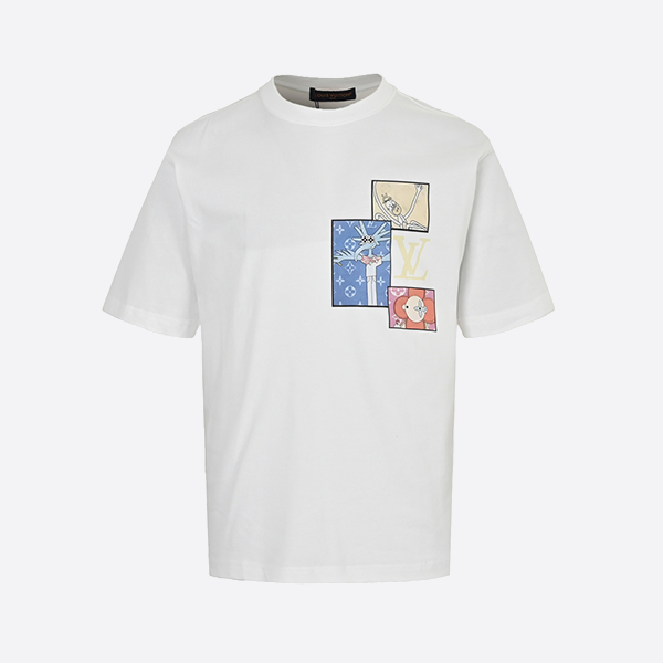 Louis Vuitton 25ss printed short sleeve