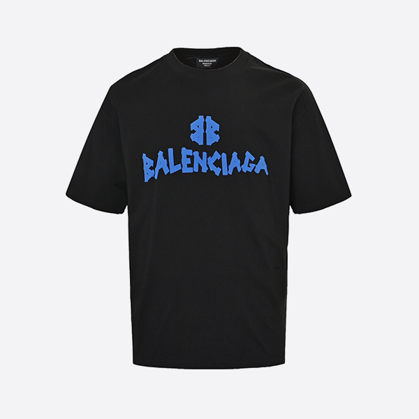 Balenciaga lettering print short sleeves