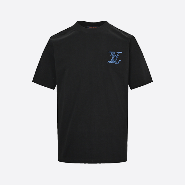 Louis Vuitton 25ss short sleeve with brocade cloud logo patch embroidered on the back