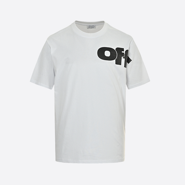 Off White CO Virgil 25ss OFF bold lettering print short sleeves