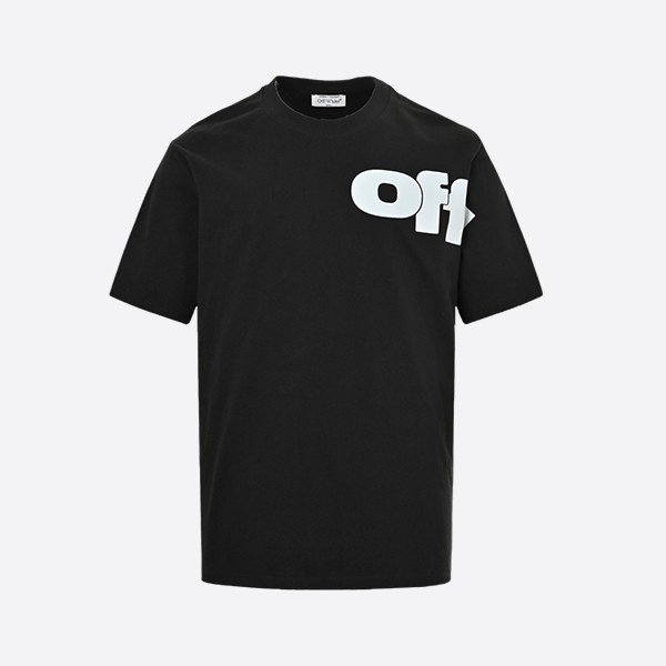 Off White CO Virgil 25ss OFF bold lettering print short sleeves